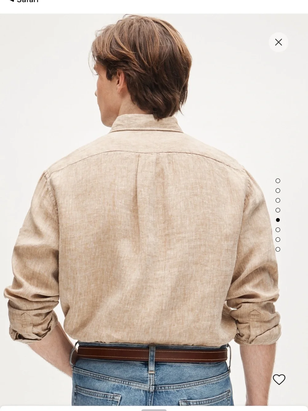 New j crew linen shirt